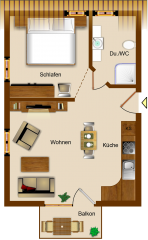 Grundriss Ferienwohnung Nr. 7